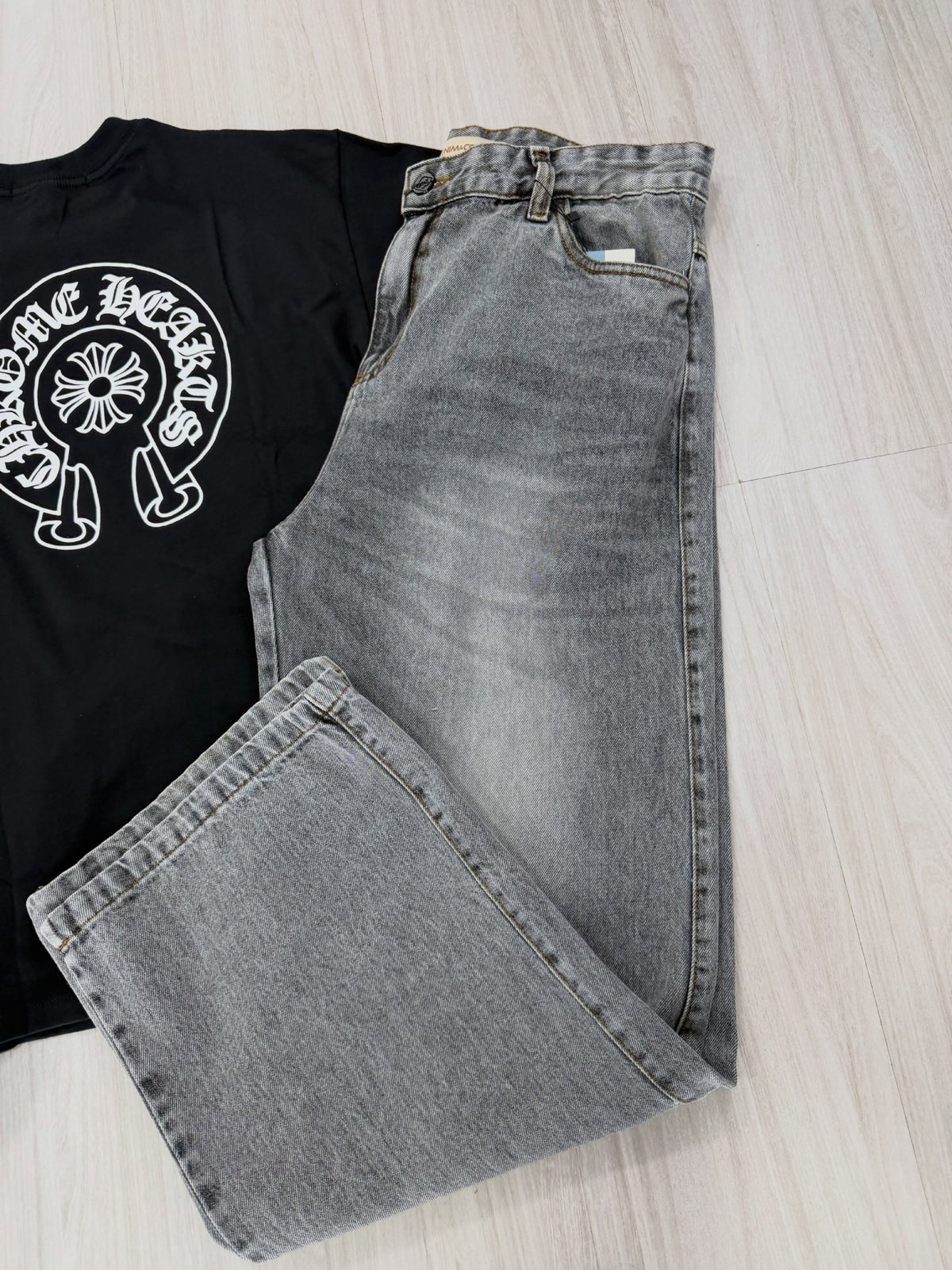 BAGGY JEANS X CHROME HEARTS